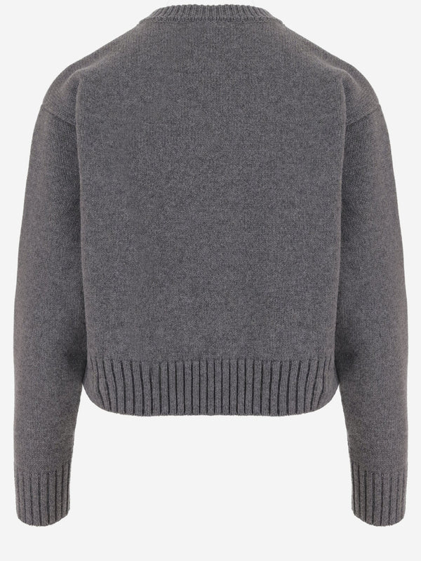 Sweater Wool And Cashmere Grey
