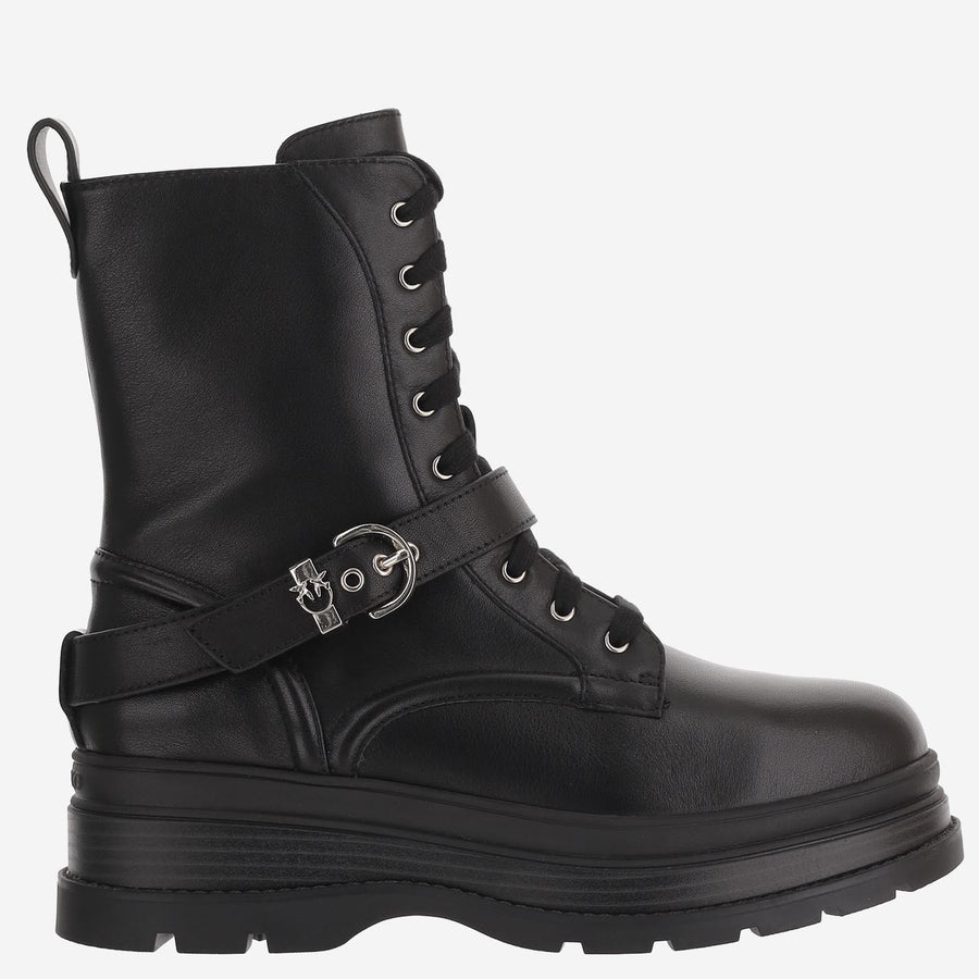 Leather Ankle Boots Eva Black Upper: Cow
