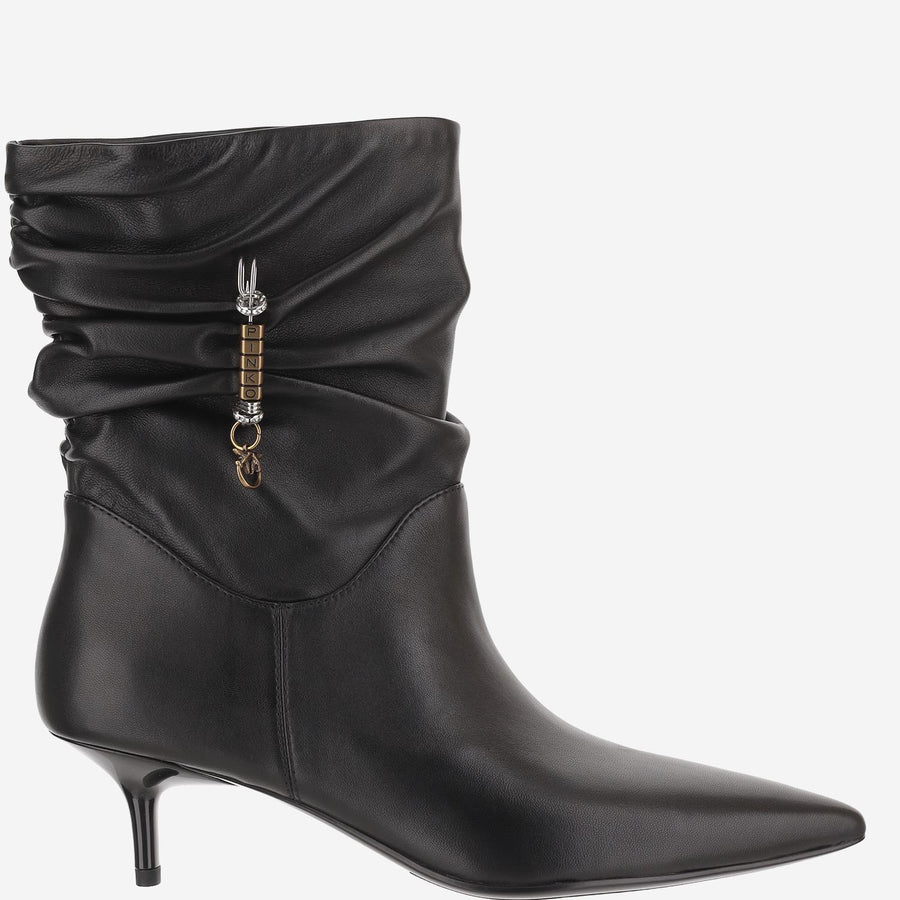 Ankle Boots Gloria Leather Black Upper: Goat