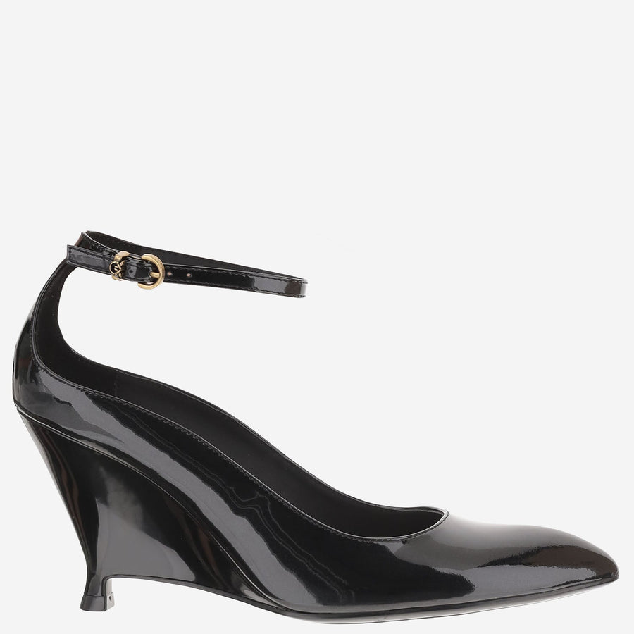 Leather Heeled Shoes Gwen Black Upper: Cow