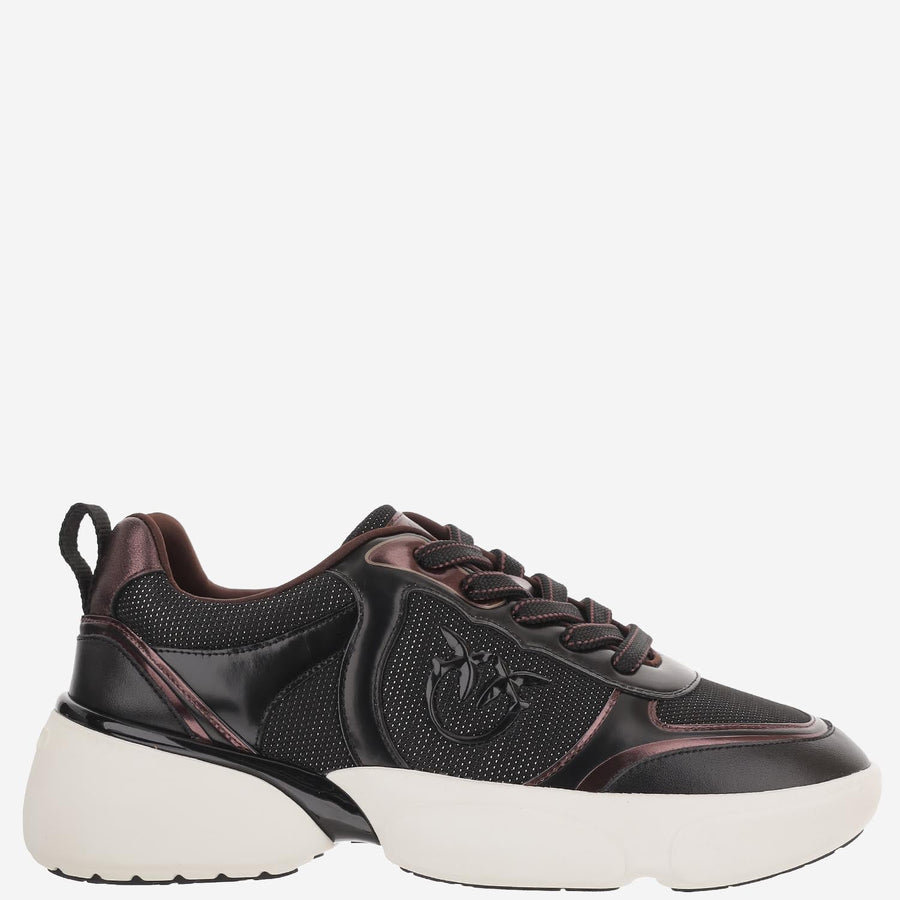 Sneakers Alba Leather-Blend Black Upper: Leather Trainers