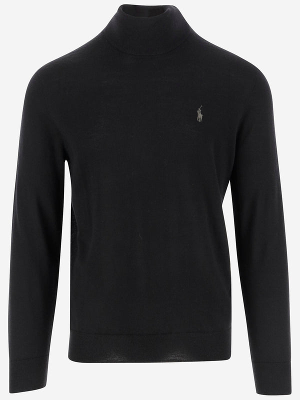 Wool Turtleneck Sweater Black