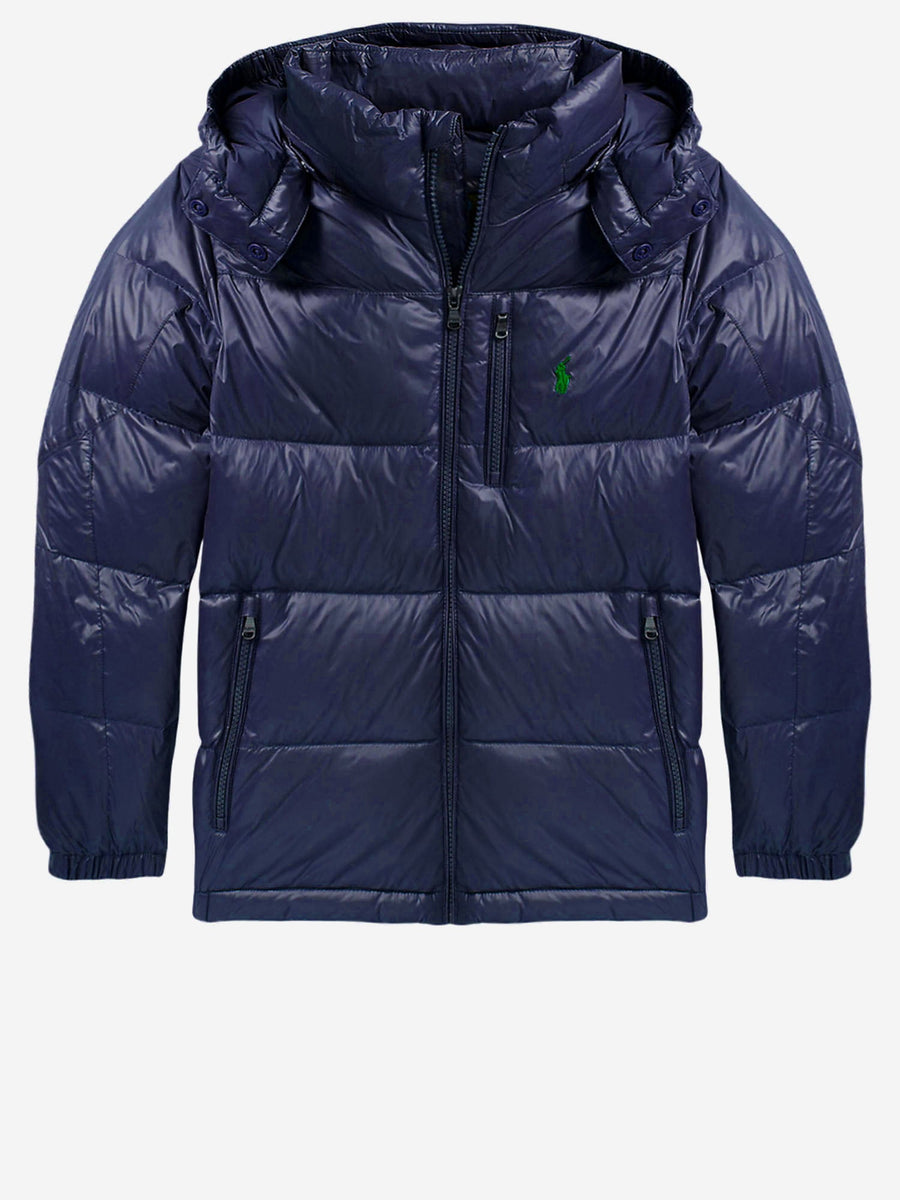 Nylon Padded Down Jacket Navy