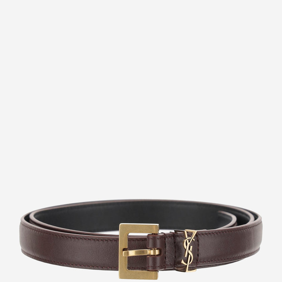 Leather Belt Cassandre Tan Calfskin
