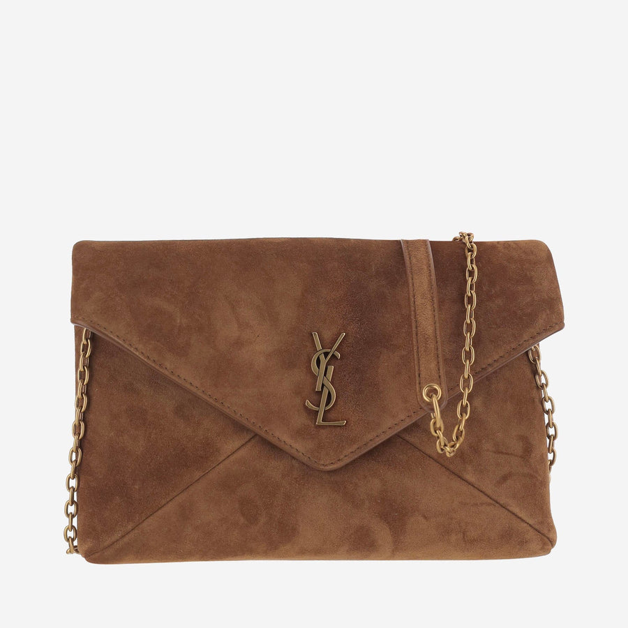 Shoulder Bag Suede Brown