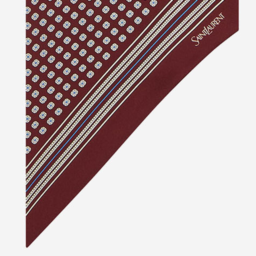 Lavallière Silk Twill Scarf Burgundy
