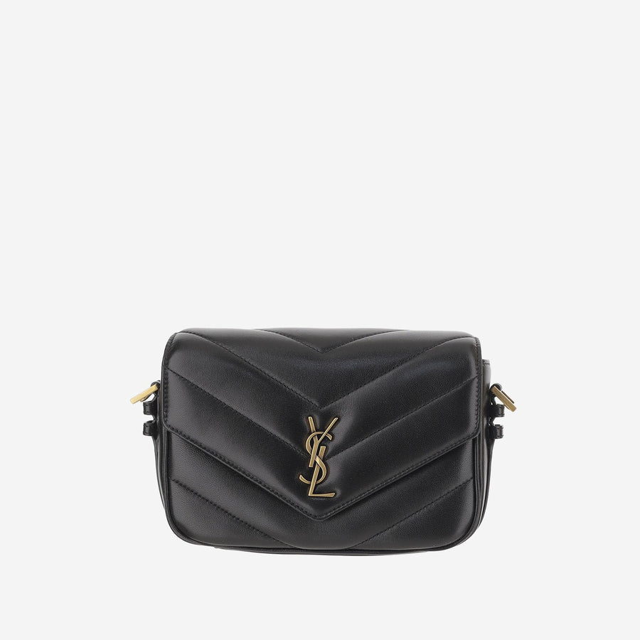 Shoulder Bag Loulou Toy Black Leather