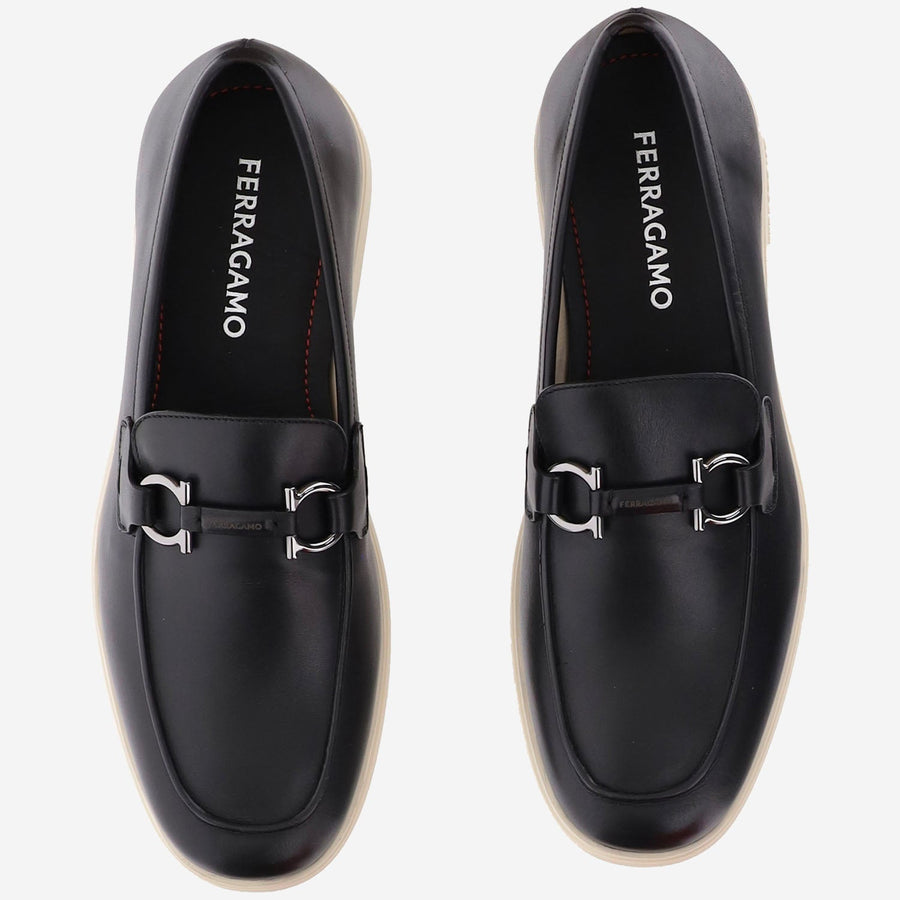 Calf Leather Loafers Black