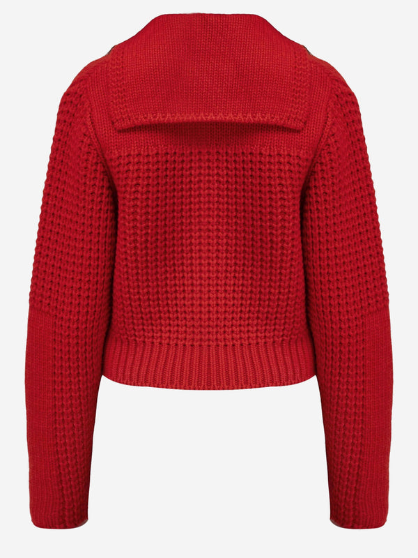 Cardigan Wool And Cashmere Red