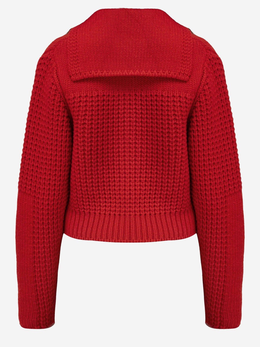 Cardigan Wool And Cashmere Red