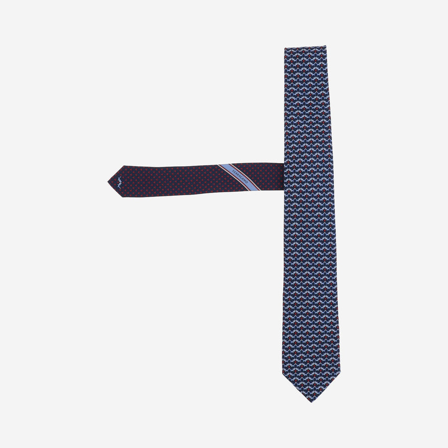 Silk Tie Navy Ties & Bow