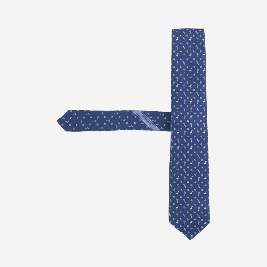 Silk Tie Blue Ties & Bow