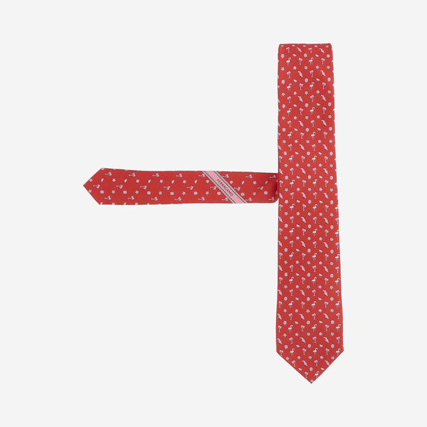 Silk Tie Red Ties & Bow