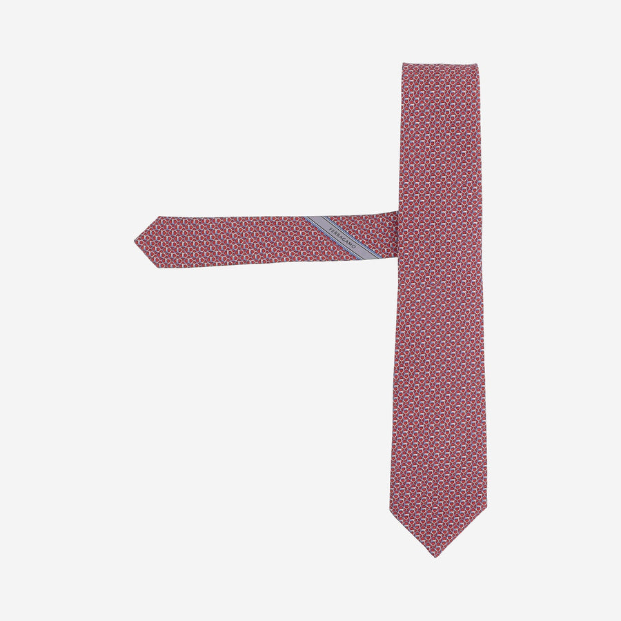 Patterned Silk Tie, Red Ties & Bow