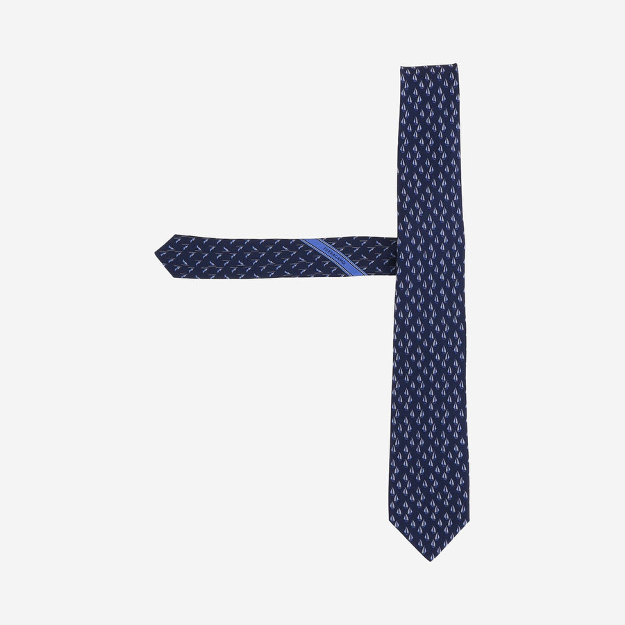 Silk Tie Navy Ties & Bow