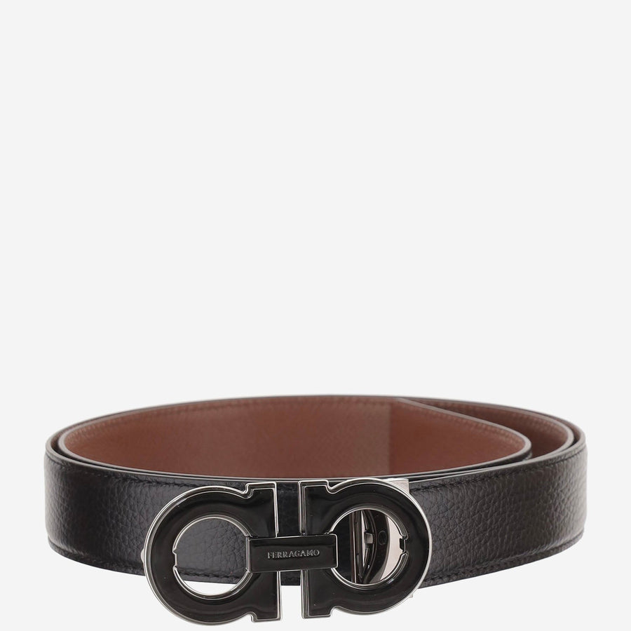 Belt Calf Leather Black/new Navy Dkb/radica