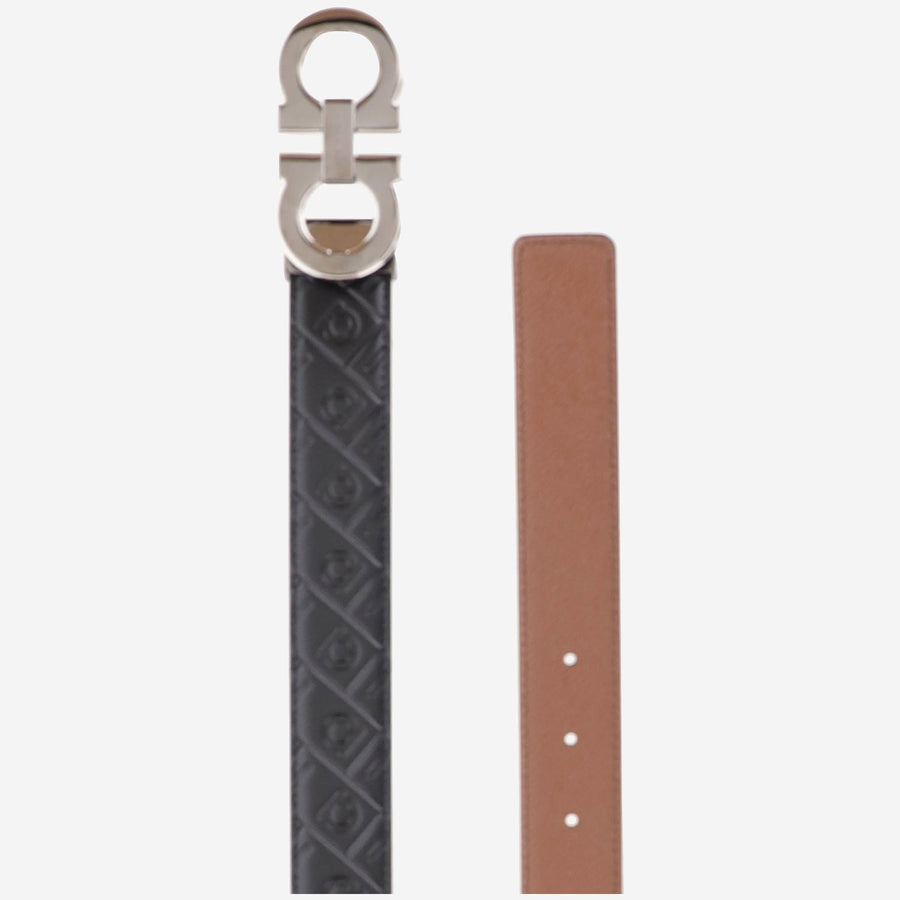 Belt Calf Leather Black/radica/mid Brown