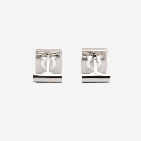 Square Brass Cummerbund Clasps Silver Accessory