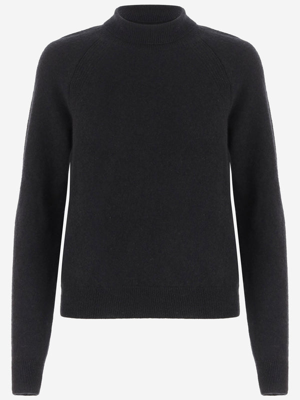 Cashmere And Silk Knit Sweater Black