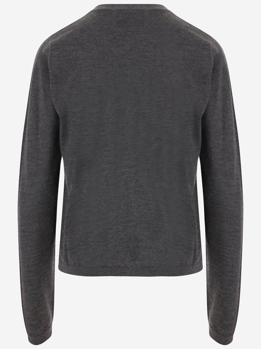 Cardigan Grey Cashmere And Silk