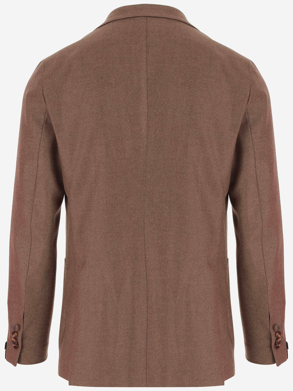Jacket Wool And Cashmere Brown