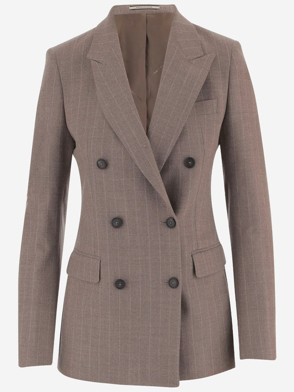 Jacket Stretch Wool Beige