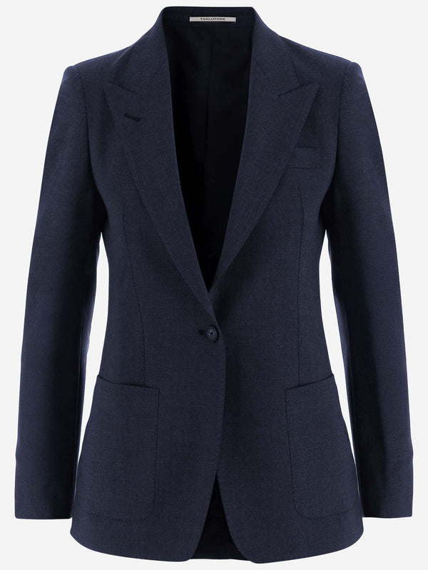 Jacket Parigi Stretch Wool Navy Blue