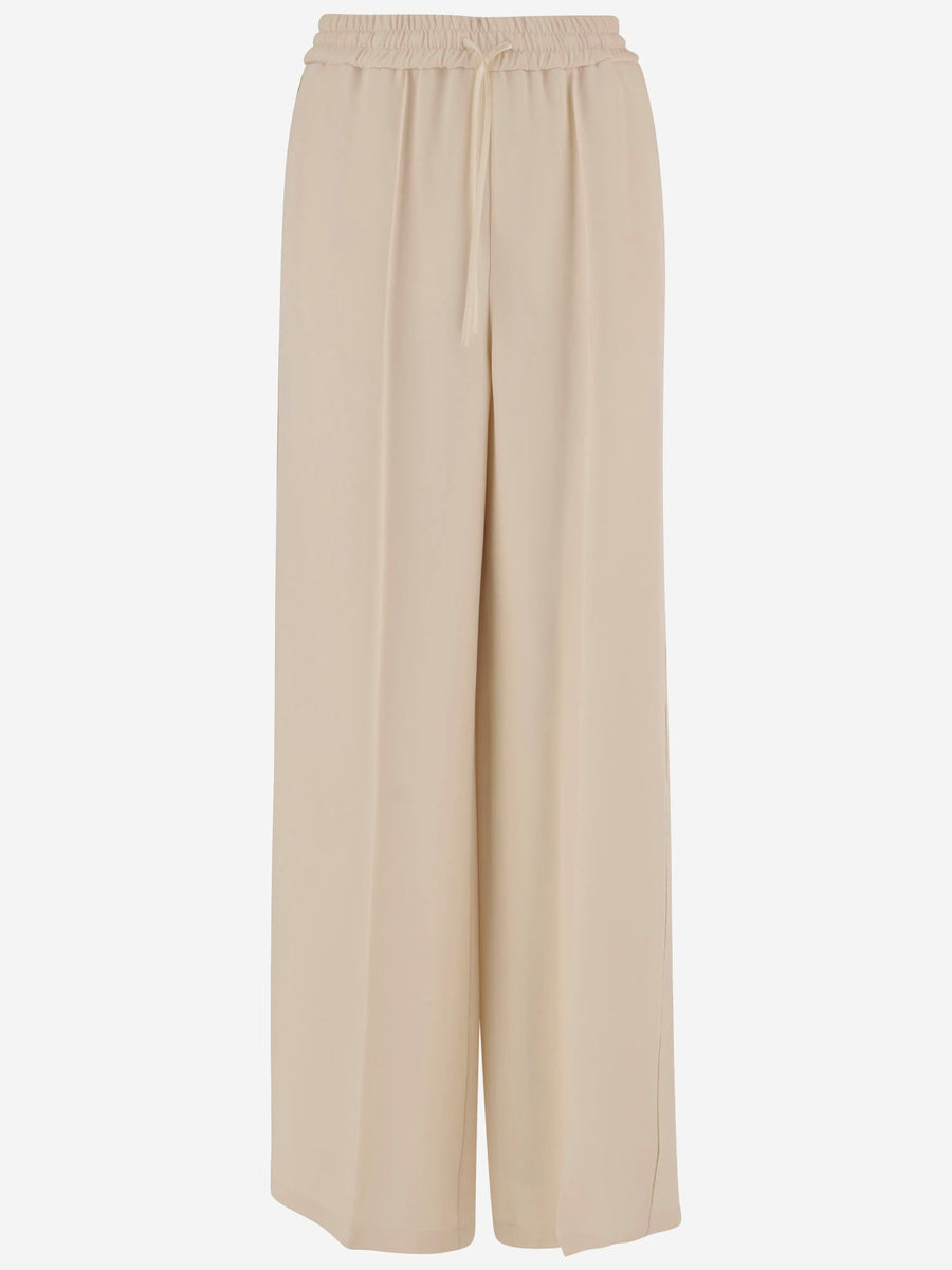 Silk Pants Ivory Trousers