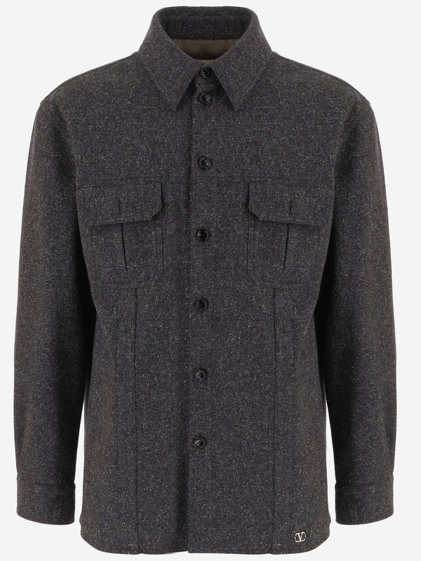 Jacket Wool-Blend Dark Grey