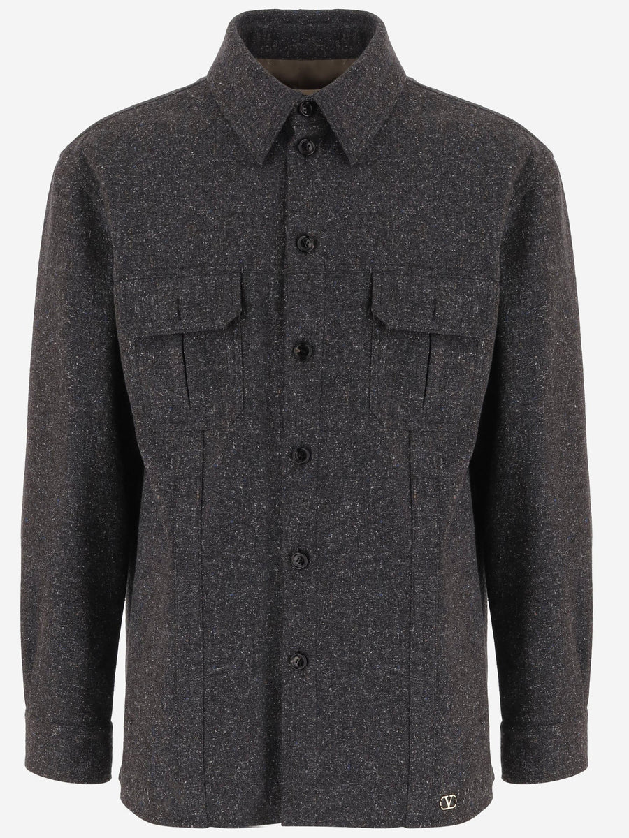 Jacket Wool-Blend Dark Grey