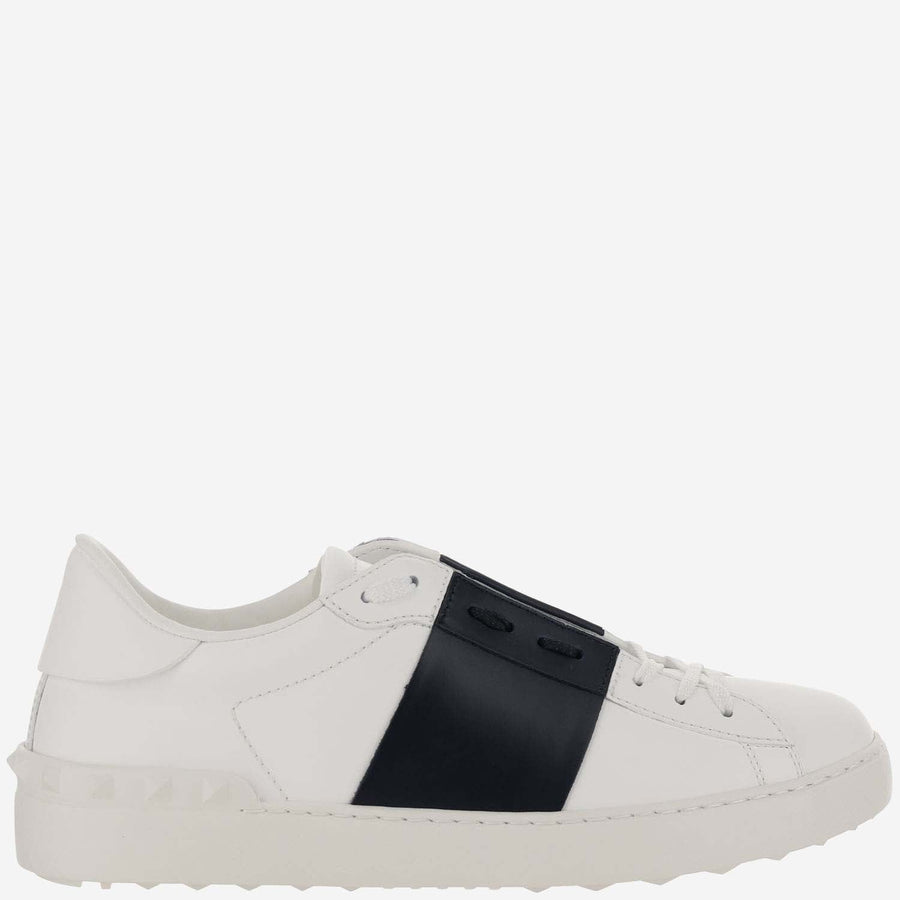 Sneakers Open-Toe Leather Navy Trainers