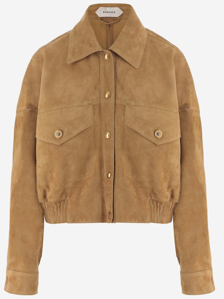 Suede Jacket Beige Lambskin