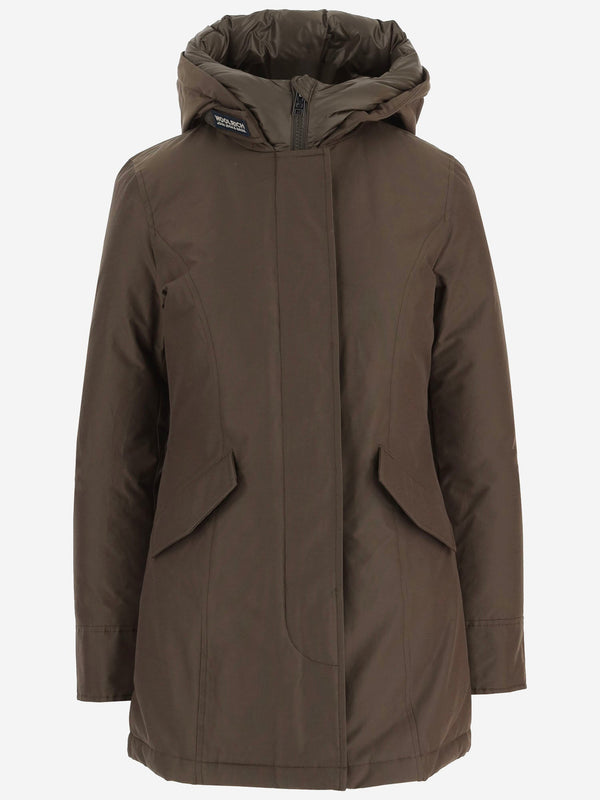 Hooded Cotton Blend Jacket Pinecone
