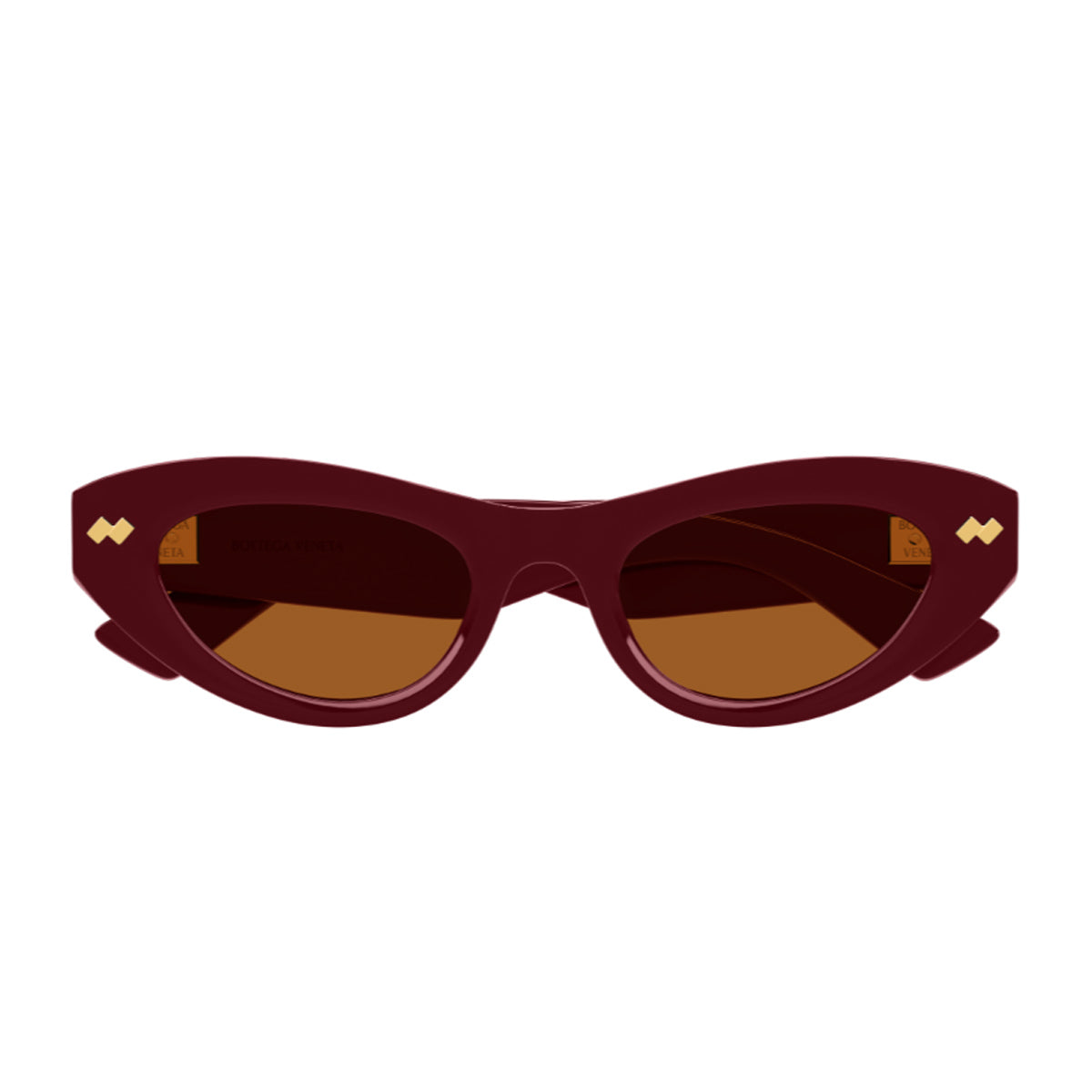 Bottega Veneta BV1350S Linea Ribbon 005 Burgundy Brown Bordeaux Recycled Acetate Occhiali Da Sole