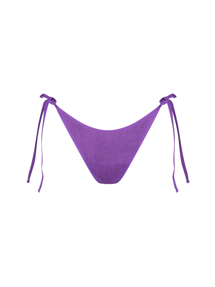 Norah Purple Crinkle Swim Briefs Bottom