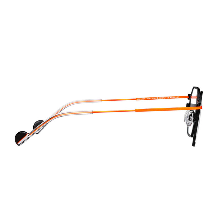 Matttew Cobalt 1557 Nero Arancione Titanium Occhiali Da Vista