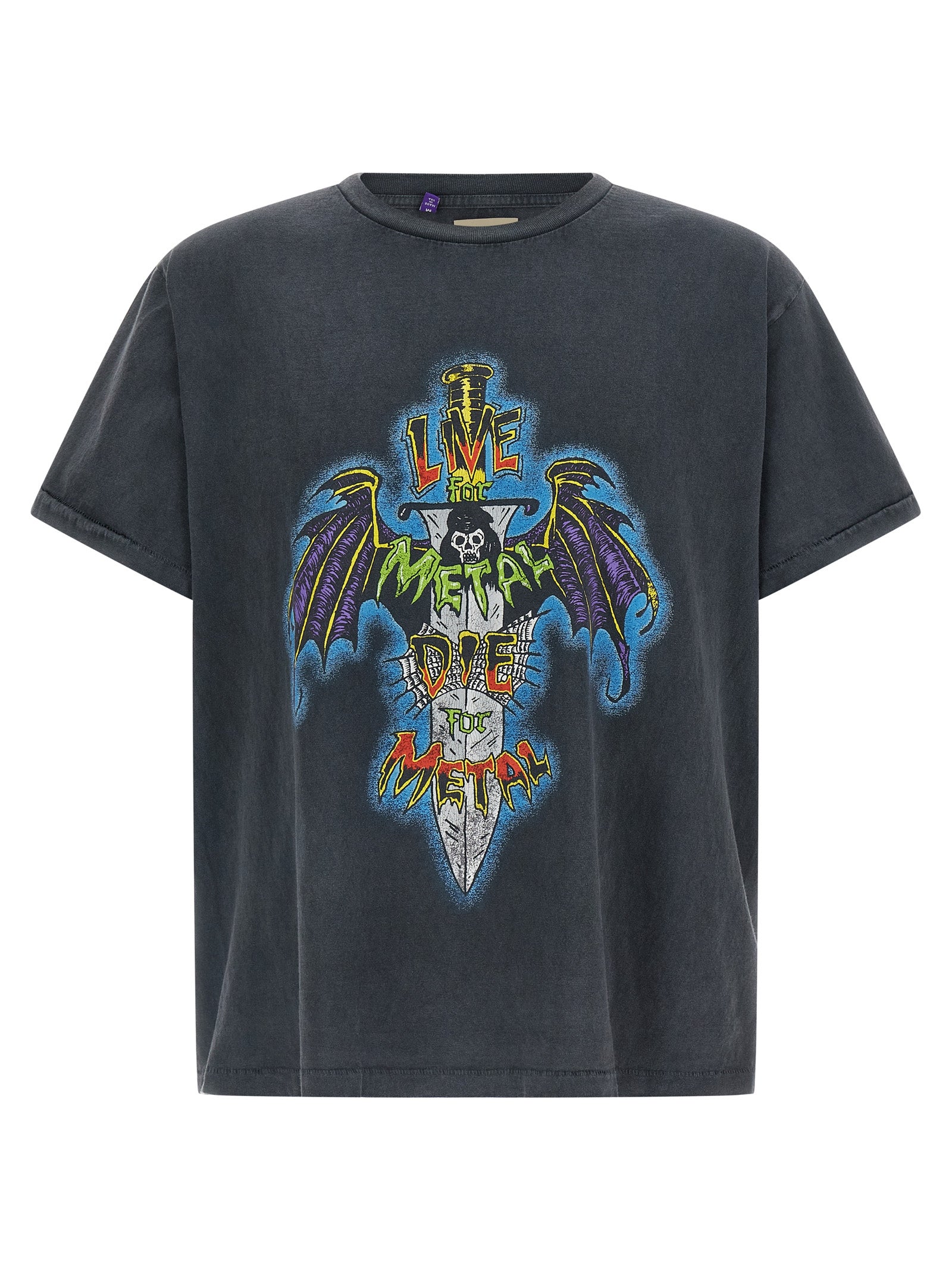 Live For Metal T-shirt Black Cotton