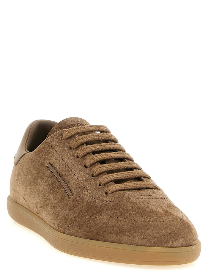 232 sneakers Brown Calfskin Leather (bos Taurus)