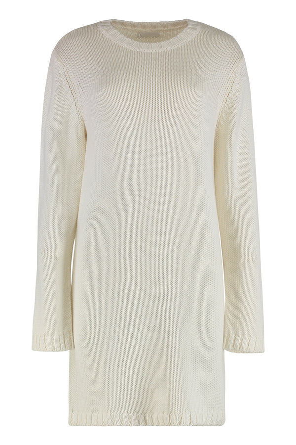 Libby Knitted Dress White Cotton