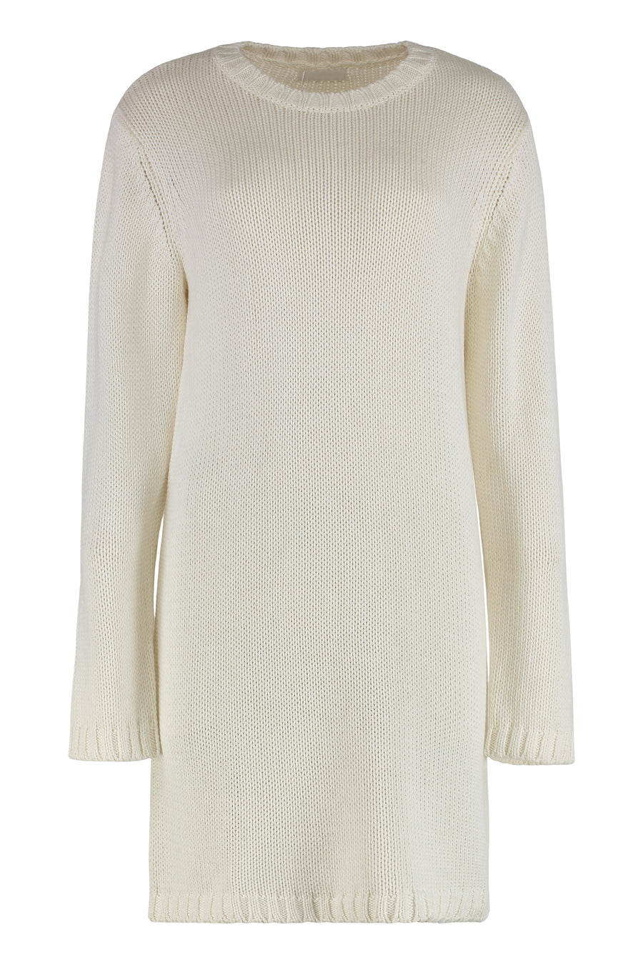Libby Knitted Dress White Cotton