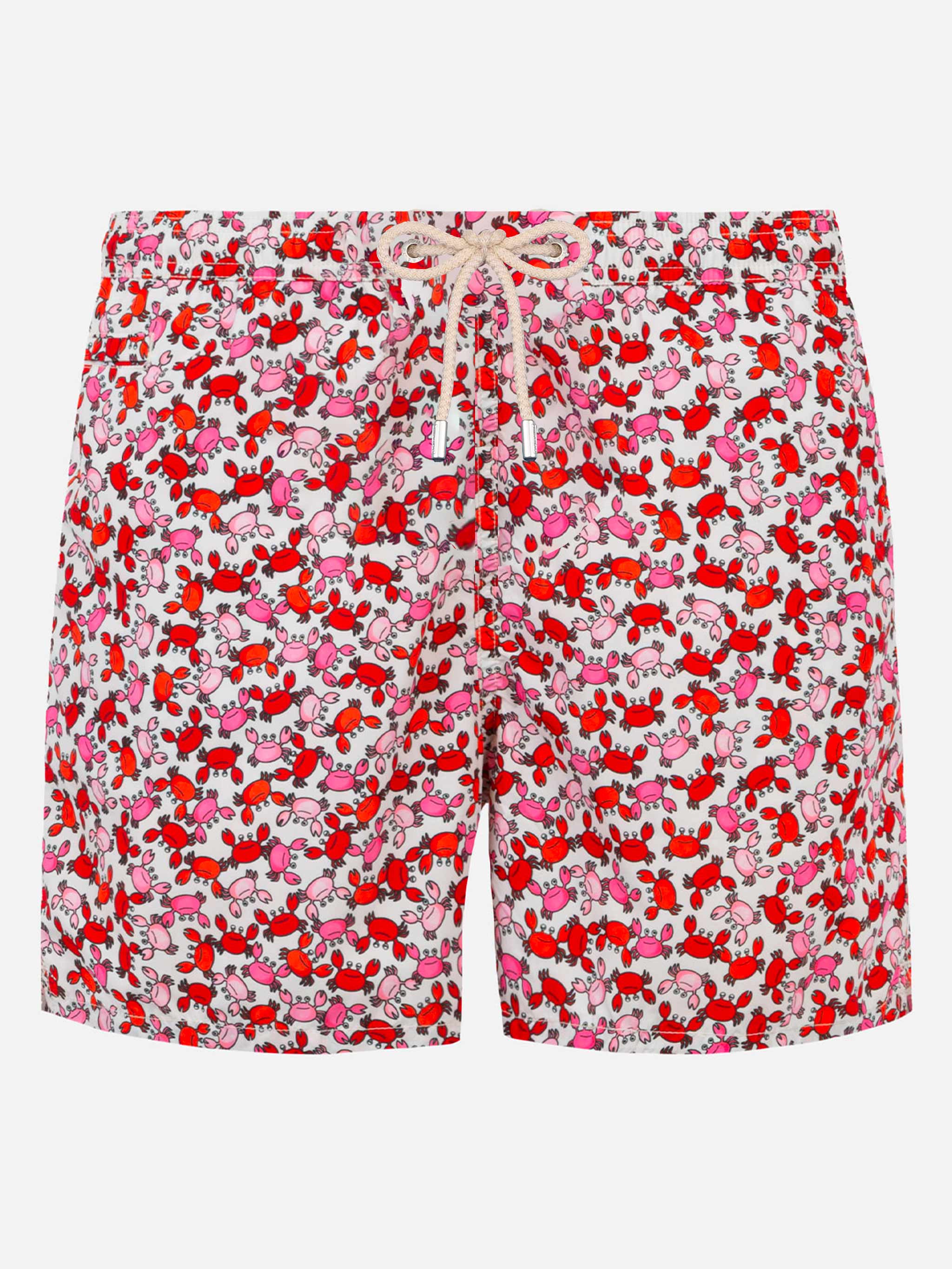 Man Swim Shorts With Crabs Print Swimshort