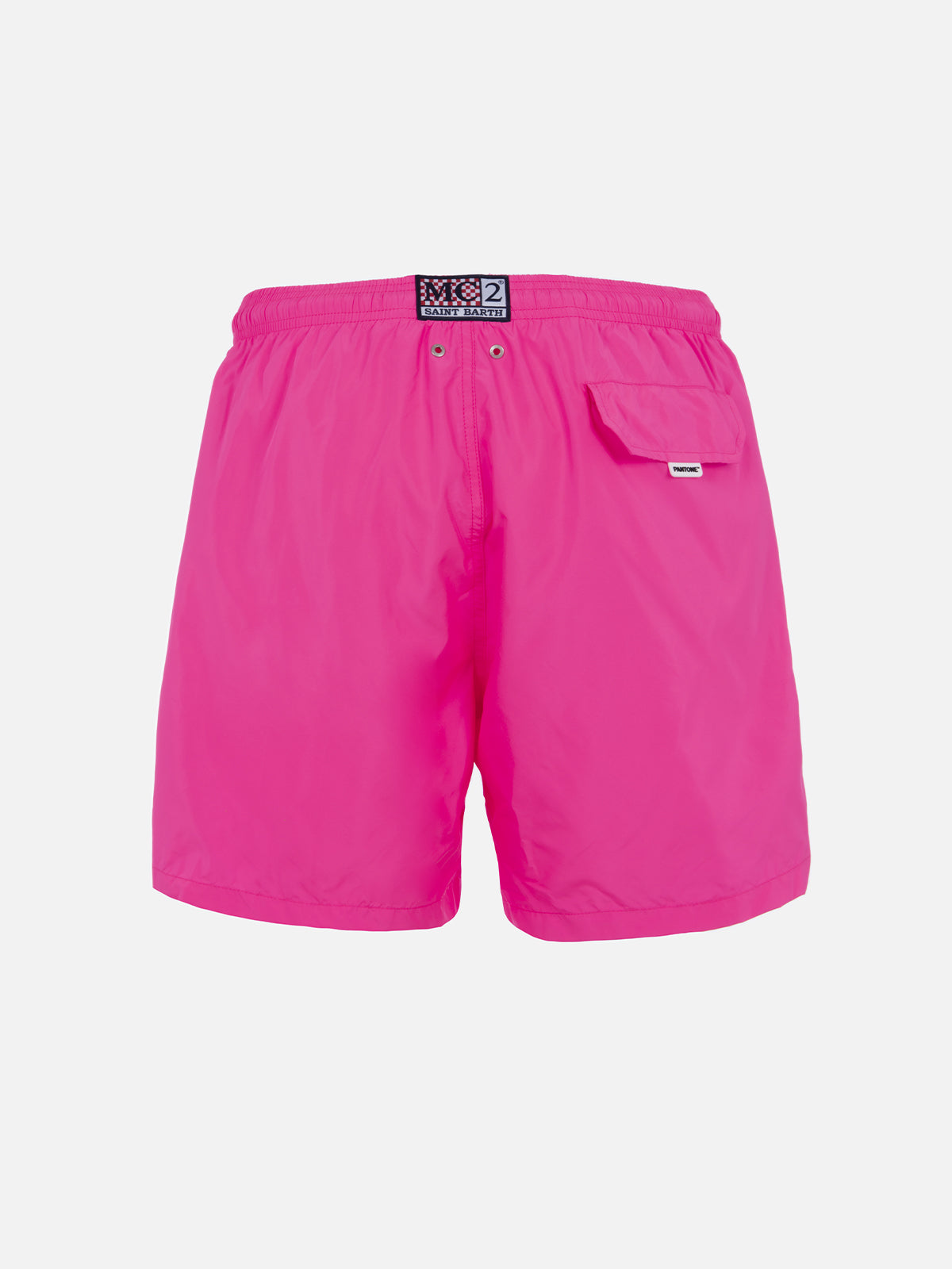 Man Lightweight Fabric Fluo Pink Swim Shorts Lighting Pantone | Pantone® Special Edition __single__ Swimshort