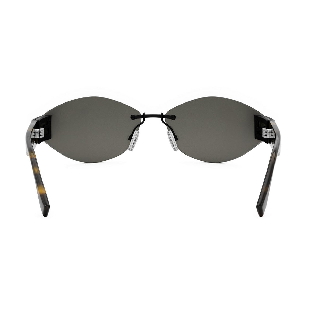 FE40159U Baguette 02A Havana Nero Opaco Marrone Acetate/metal Occhiali Da Sole