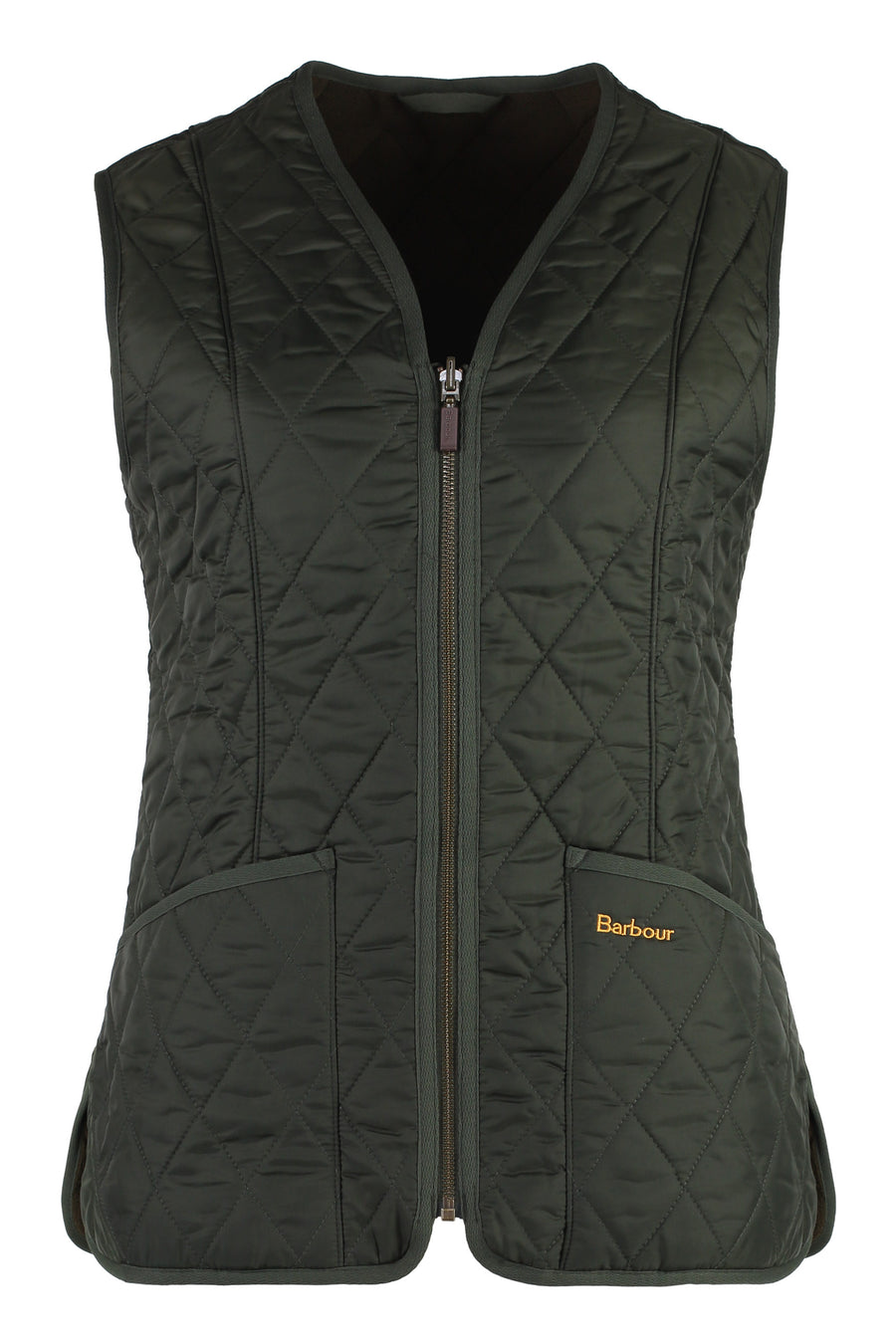 Padded Bodywarmer Betty Liner Dark Olive Polyamide Waistcoats & Gilets