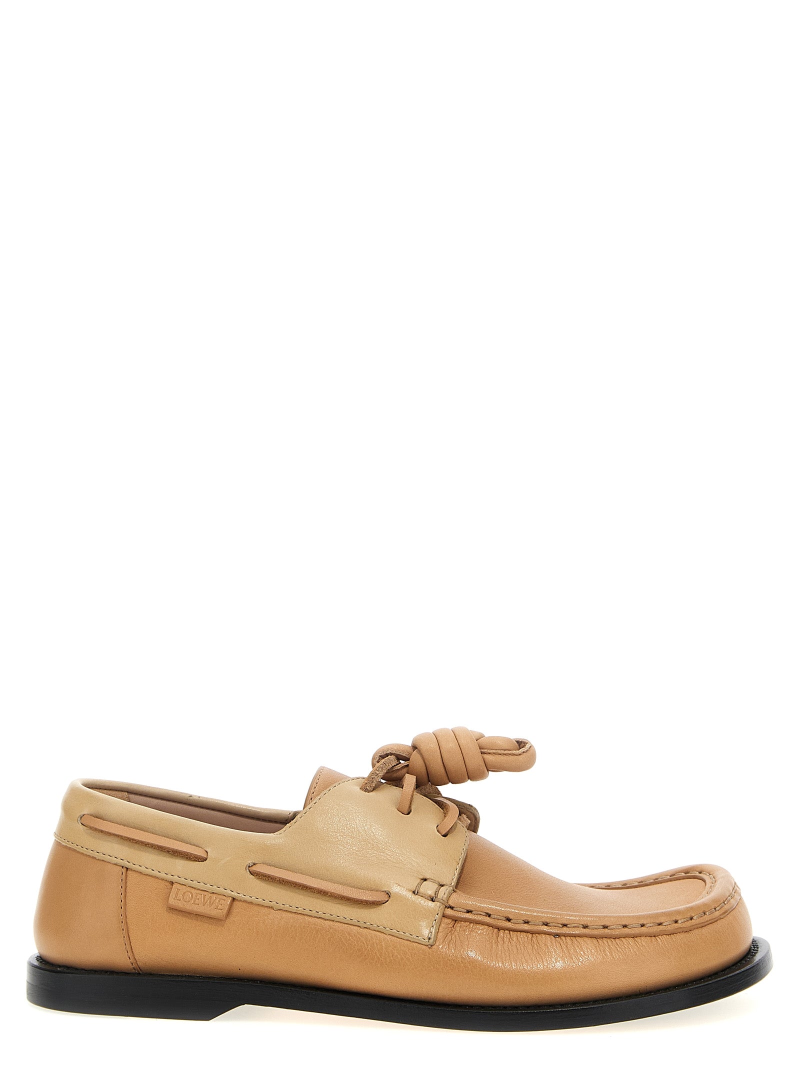 Campo boat shoe Beige Calfskin Leather (bos Taurus) Loafers