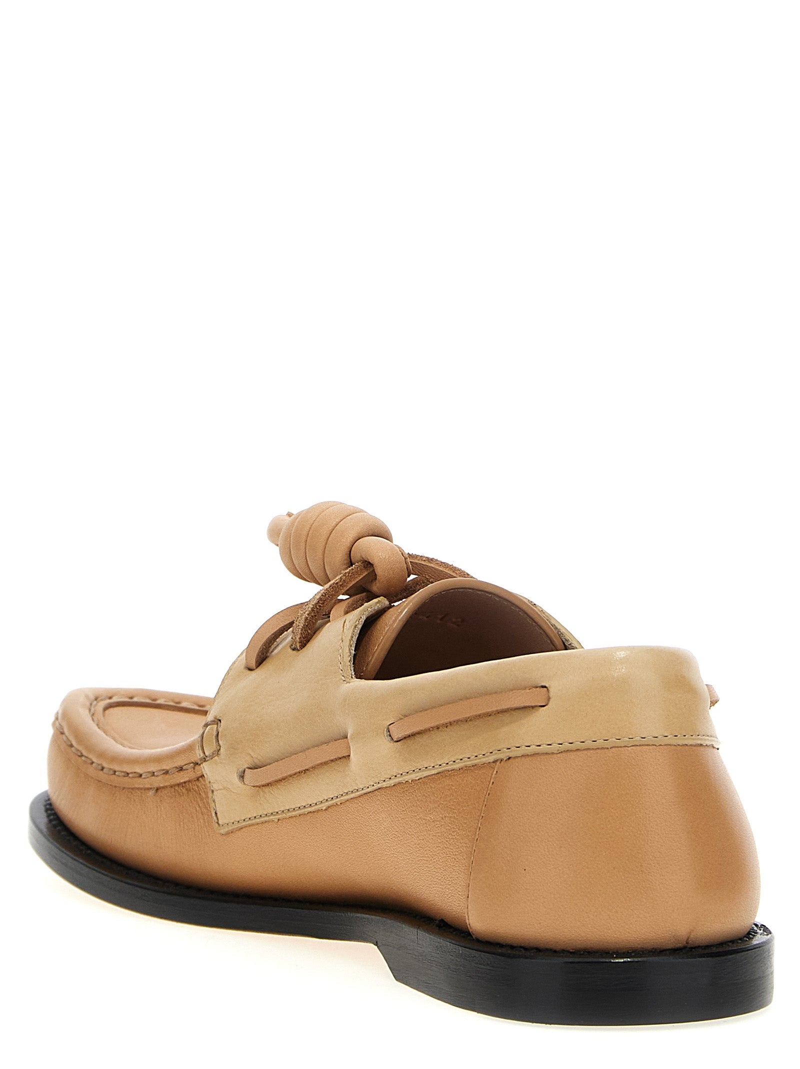 Campo boat shoe Beige Calfskin Leather (bos Taurus) Loafers