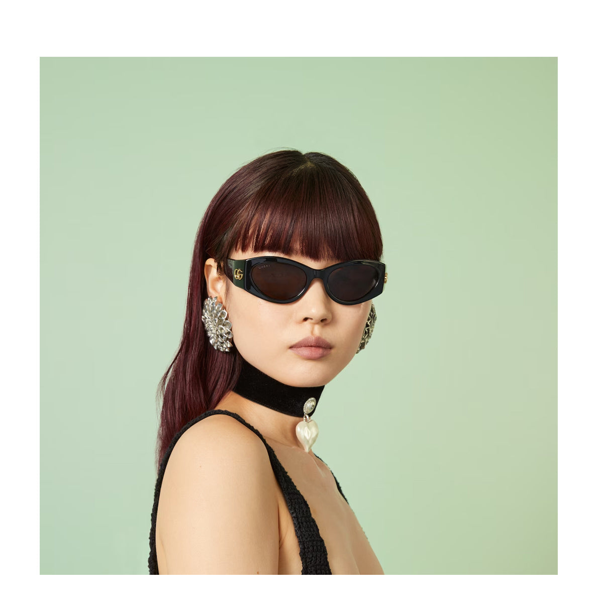 GG1401S 001 Nero Acetate Occhiali Sole