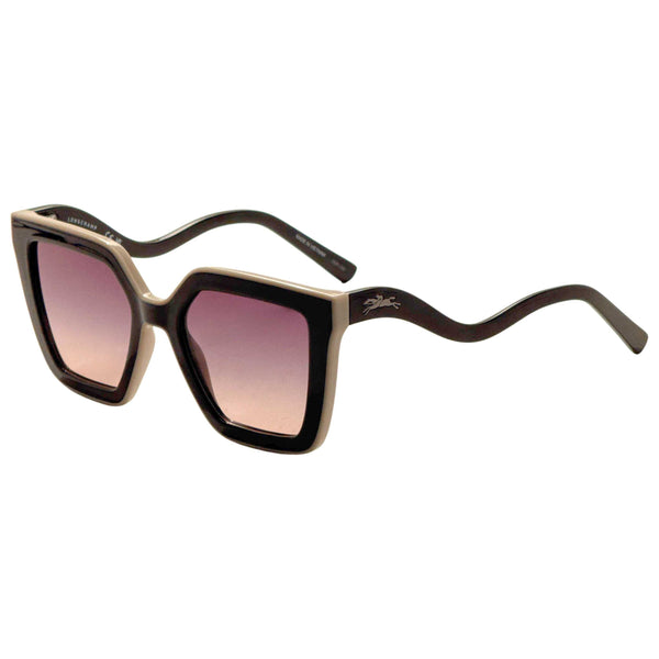 Preloved - Longchamp Womens 53mm Black Beige Sunglasses Lo792s-001-53 One Color