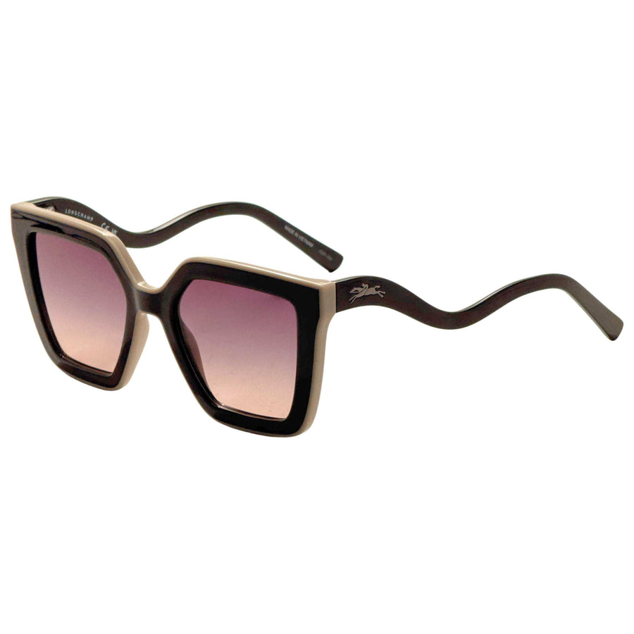 Preloved - Longchamp Womens 53mm Black Beige Sunglasses Lo792s-001-53 One Color