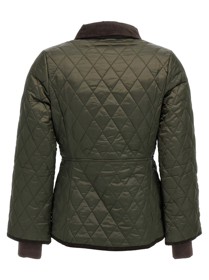 Beadnell Jacket Green Wool Down Jacket, Parka, Casual